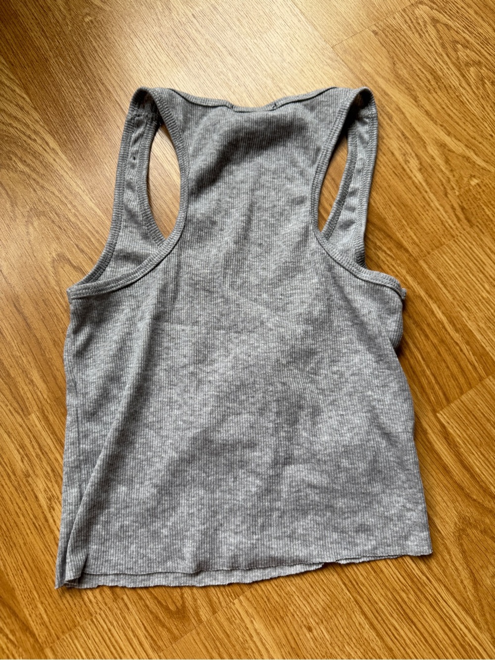 Los Angeles Rams Gray Ribbed Racerback Tank - Picture 2 of 2